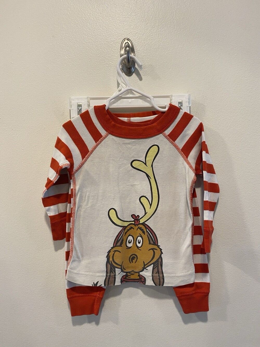 Hanna Andersson Grinch Max Pajamas Kids Size 85 US 2 Christmas Organic Cotton